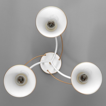 Sarri gallop chandelier 3x60W E27 white gold 25x43x43 cm.-3