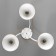 Sarri gallop chandelier 3x60W E27 white gold 25x43x43 cm.