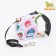 Roulette with leash, rubber pen, 5 m, animal weight up to 15 kg, owl