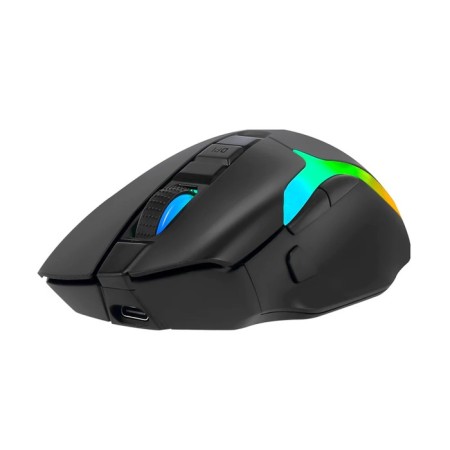 MARVO M729W Pro mouse, game, wireless, removable Type-C, Optical, RGB, 8000 dpi, black 98882-7