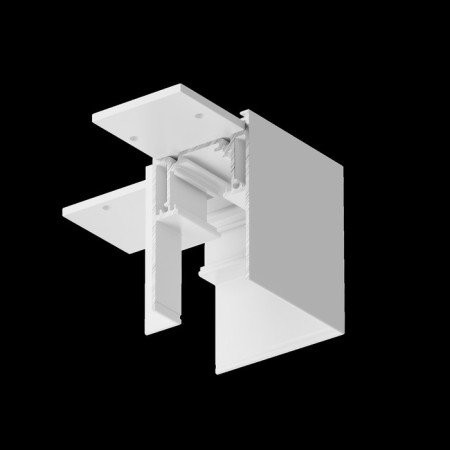 Corner Connector for the Technical TRA004Cl-21W, 8.9x8.9x8 cm, white color.-5