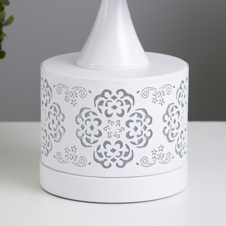 Aroma lace with backlight "pattern" E27 40W+RGB white 13x13x30 cm-6
