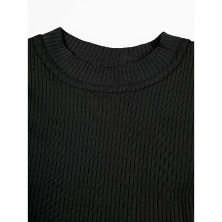 Top for a girl with short Generation sleeves, height 146 cm, black color-7