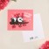 Postcard Mini "I Bulde from you", Panda, 8.8 x 10.7 cm