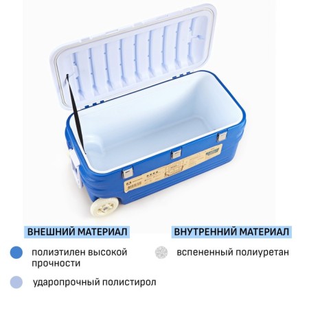 Thermocontiner "Arctic" 100 l, 90 x 43.5 x 44 cm, blue-2