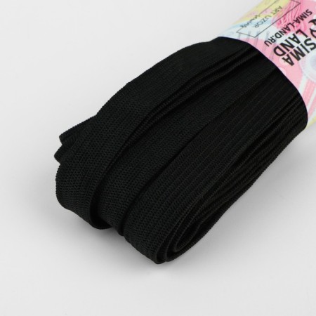 Knitted elastic, 10 mm, 10 ± 0.5 m, black color-1