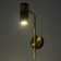 Bra "Techno" E27 40W gold-black 21x10x38cm