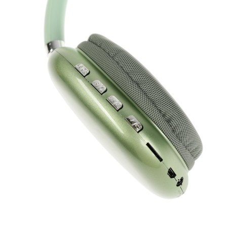 Wireless headphones P9, invoices, BT 5.0, microphone, jack 3.5 mm, 150 mAh, green-5