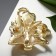 Brooch "Flower Basket" Anyutin's eyes, colored in gold