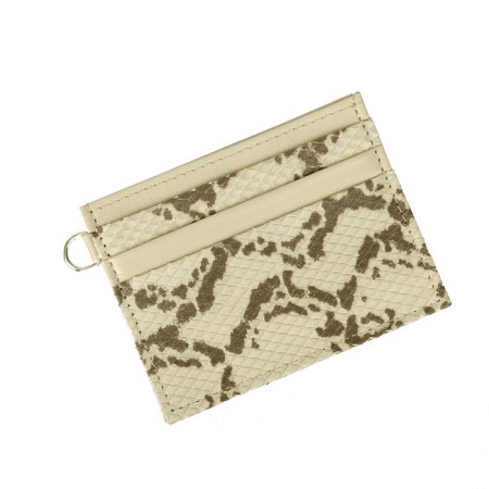 Cartholder, 6 pockets, beige/brown color