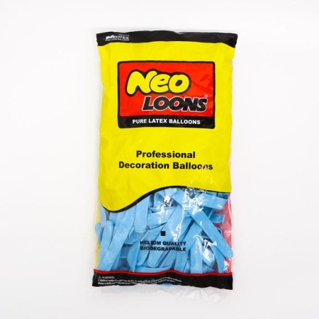 Latex Twisting ball 350, standard, set 100 pcs., Blue color-1
