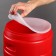 Food barrel, 18 l, neck 27 cm, with a lid, color mix