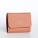 Women's wallet on the button, pink color