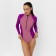 Women's swimsuit Minaku with long sleeves Puddley color, size 44