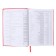 Leduced Diary A5, 160 sheets, Attomex. Orion, solid boumvinyl cover with foam rubber, liesse, block 70 g/m2, red