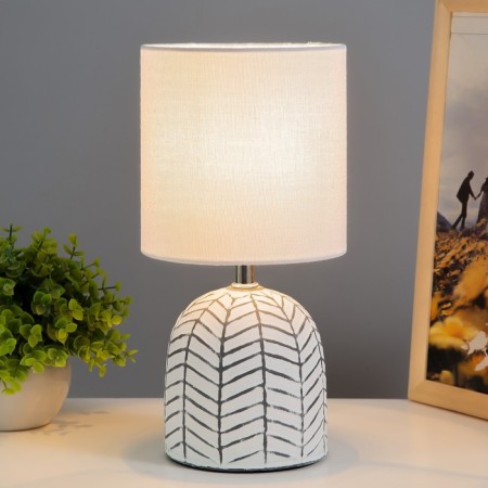 Berenis table lamp 1x40W E14 wire-1.3m white 14x14x27.5cm-1