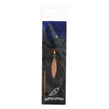 Vertical "Yaman" leaflet with a tee, 4 cm, 5.4 g, color nickel/copper-1