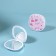 Folding mirror "bottles", 7.5 × 7.5 cm, the color is gentle - pink