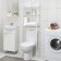 Rack over the toilet, 48 × 26 × 156 cm, white color