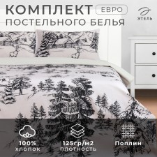 Ethel Belief Ethel Winter Landscape 200x217 cm, 220x240 cm, 50x70 cm -2 pcs, Poplin