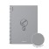 A4 notebook 80 sheets, a cage on a spiral, erichkrause, "Life style" plastic cover silver