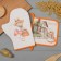 Set of kitchen. Ethel "Rabbits" mittens-seging 20x28cm, 19x19cm wax, 100% HL