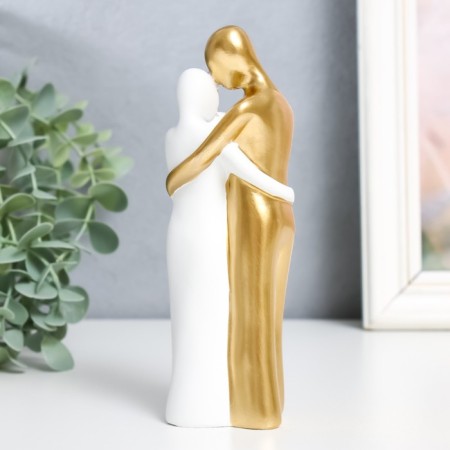 Souvenir Polstone "Dad, Mom and I" with a white-gold 15x5 cm-2