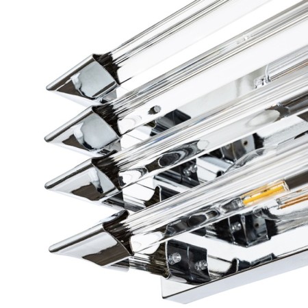 Wall lamp Arte Lamp Caravaggio A1059AP-2CC, E14, 2x40 W, 35x14x16 cm, chromium, transparent-2