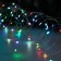 Garland "thread" 10 m dew, IP20, silver thread, 100 LED, glow of multi (RGB), overflows, 12 V
