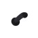 Anal phallimitator A-Toys Rocus, silicone, black color, 15 cm