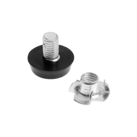 Support adjustable tundra, d = 23 mm. M8x10 mm, black color 4 pcs.-3