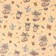 Packaging paper "Christmas toys", brown craft, 80 g/m2, 50 x 70 cm