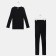 Children's thermal underwear (longshit, leggings) Black color, height 128 cm