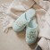 Women's slippers, size 40, Aqua color
