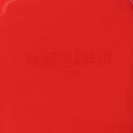 Silicone form for baking the shade “Circle Circle”, 11 × 2.5 cm, red color-4