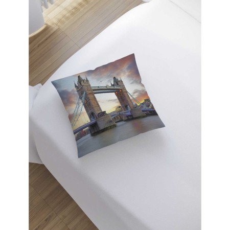 Decorative pillowcase "British bridge", on a zipper, size 45x45 cm-1