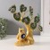 Souvenir from the evil eye "Tree with cerebral flowers, with owl" 7x13x22.5 cm