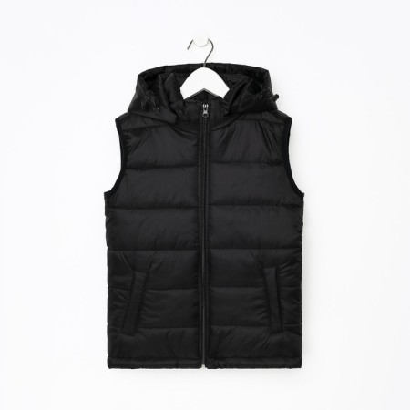 Children's vest, black color, height 98 cm