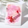 Brooch "Giraffe Funny", the color is red-white in gold
