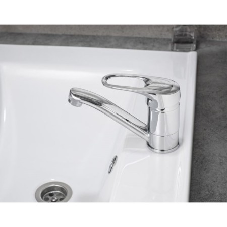 Kitchen mixer "RMS" SL55-004F-15, single-leaf, spout 150 mm, zinc, chrome-1