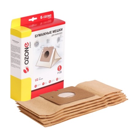 P-08 ozone bags Paper for a vacuum cleaner, 5 pcs
