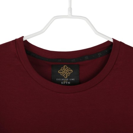 T -shirt SL BASIC, 50, burgundy-6