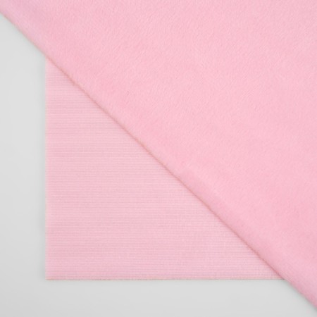 Patch plush, 50 × 50 cm, 220 g/m, light pink color No. 57-1