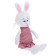 Soft toy "Bunny marshmallows in a dress", 25 cm