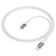 Hoco U111, Type -C cable - Lightning, 1.2 m, transparent, charging, data transfer, gray