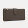 Women's wallet on the button, khaki color