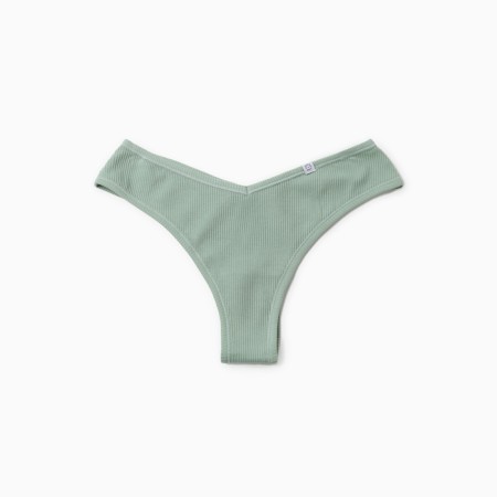 Panties female Braziliana, color green mineral, size 48 (l)