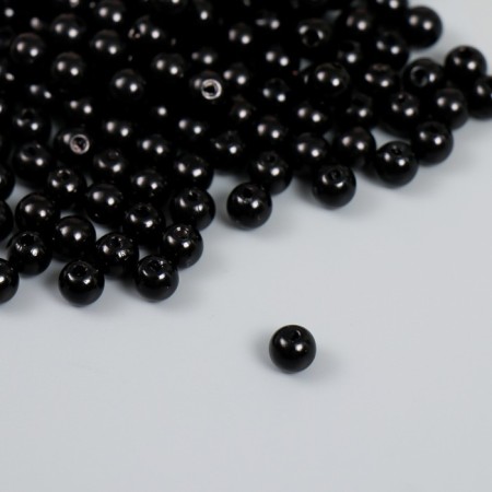 A set of plastic beads "Astra", 6 mm, 25 g, black