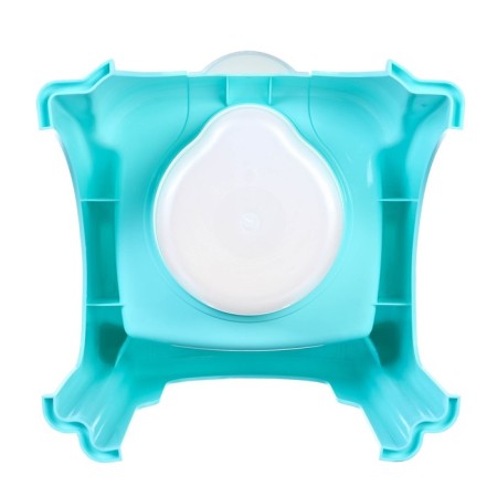 Pot children's “duckling” with a lid, light turquoise / white 310x295x280mm-6