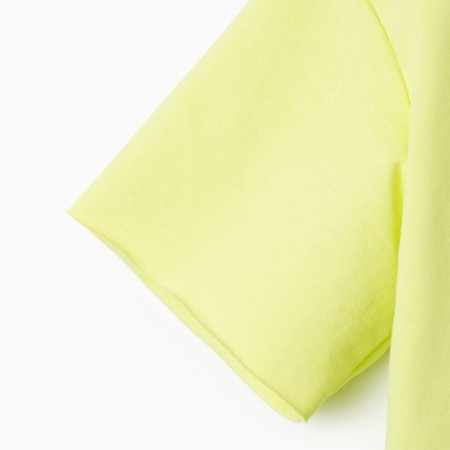 Kit for girls (T -shirt, shorts) minku lemon color, height 128-5